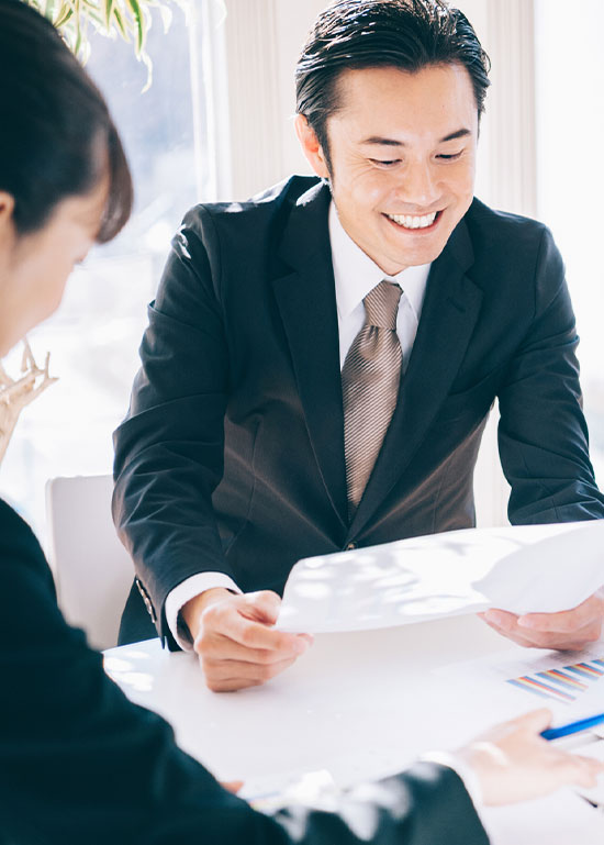 エスポートでは目の前のお客様お一人お一人へ、「安心」「安全」なお取引を行い、ご満足いただけるよう「3つの約束」を掲げています。
